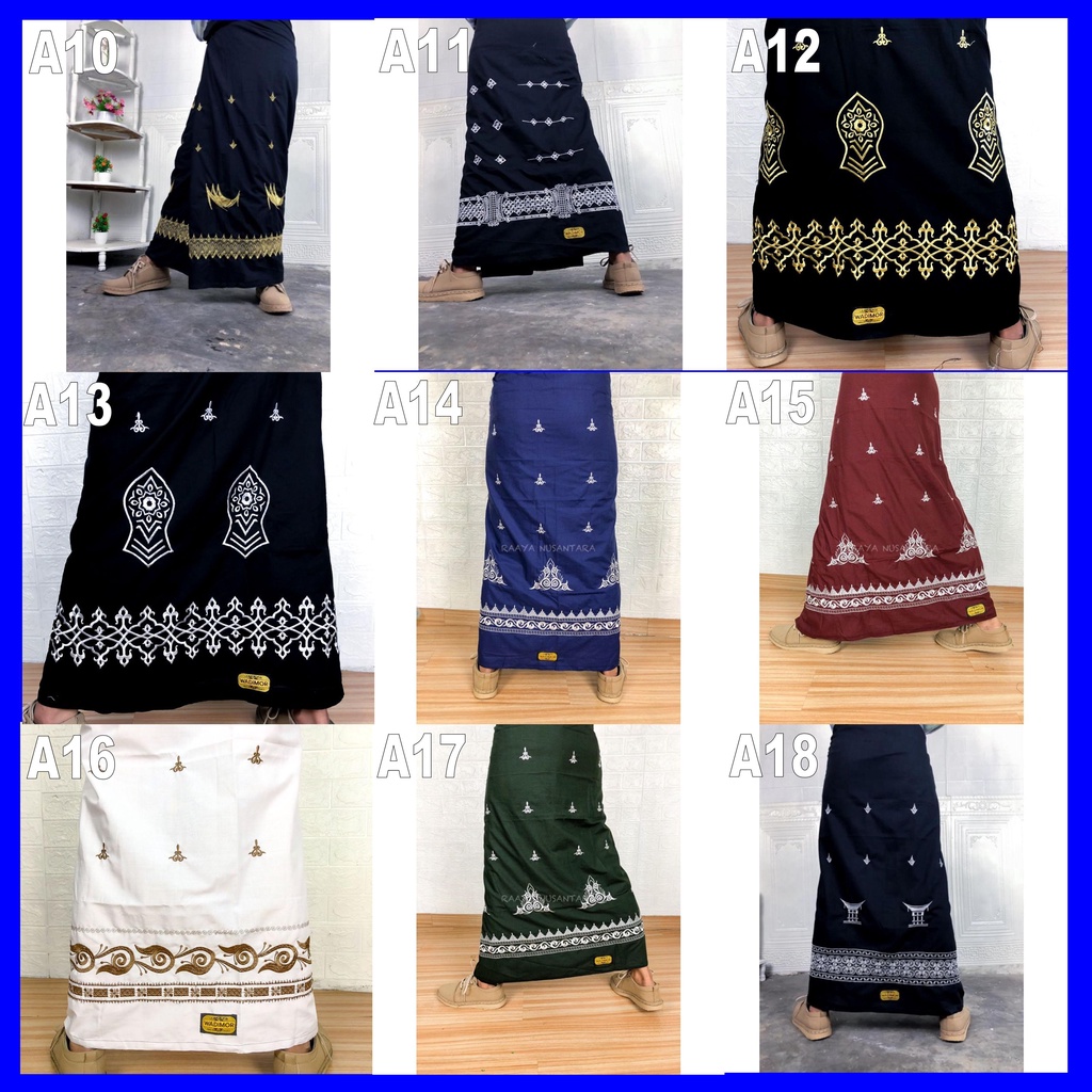 Wadimor - Sarung Wadimor Bordir Motif Bali Navy