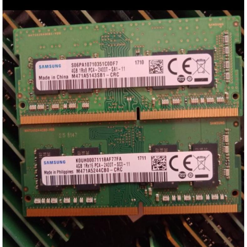 Ram laptop samsung ddr4 4gb pc4 2400t 2400mhz pc19200
