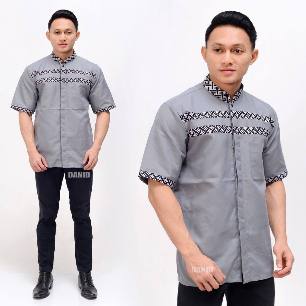 Baju koko azzahir kemeja pria seragam hadroh