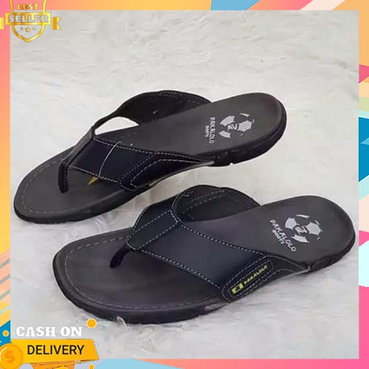 Sandal Kulit Pria Asli Terbaru 2023 Slip On Untuk Buat Jalan Sandal Cowo Awet Keren Slop Kekinian Em