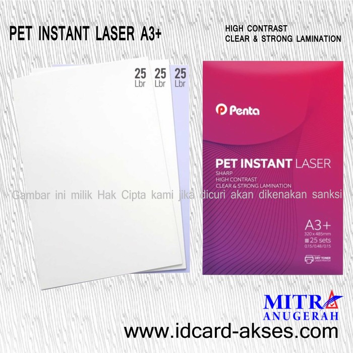 

Pvc Id Card / Pet Pvc Instant Laser A3+ Star Seller