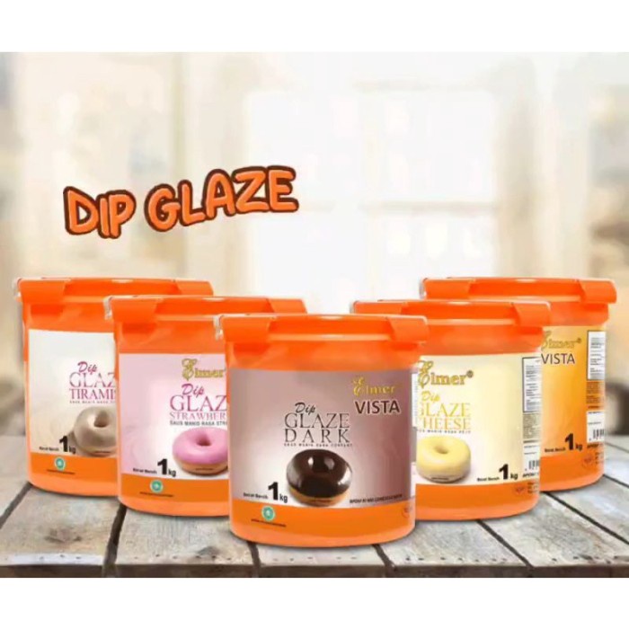 

PROMO!! Elmer Dip Glaze 1KG ALL VARIAN RASA LENGKAP - White/Milk