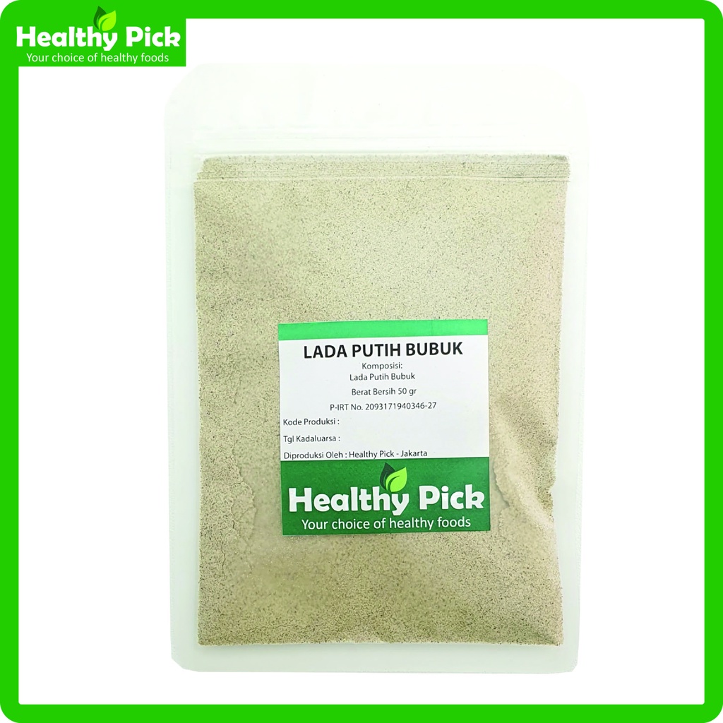 

Ground White Pepper / Lada Putih Giling / Lada Putih Bubuk 50gr