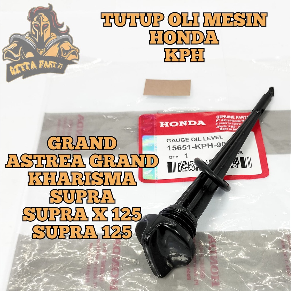 TUTUP OLI MESIN HONDA KPH KUALITAS ASLI ORIGINAL HONDA AHM PRESISI DIJAMIN AWET GRAND ASTREA GRAND KARISMA SUPRA X 125 SUPRA 125 SUPRA