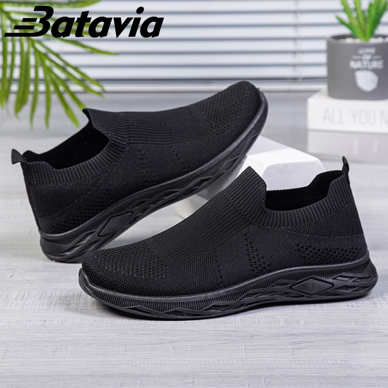 Batavia 2023 baru impor sepatu pria fashion olahraga sepatu pria sepatu pria hitam murah sepatu rajut pria sepatu lari sepatu pria terbaru yang premium sepatu sekolah bernapas sepatu Pria B33 B34