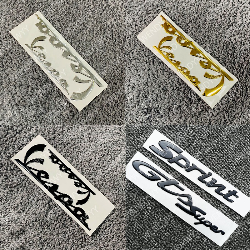 Stiker Hias Logo emblem 3D VESPA Sprint GTS Super Soft Untuk Piaggio VESPA All Model GTS GTV LX LXV Sprint Primavera 150 125 250 300 Motor