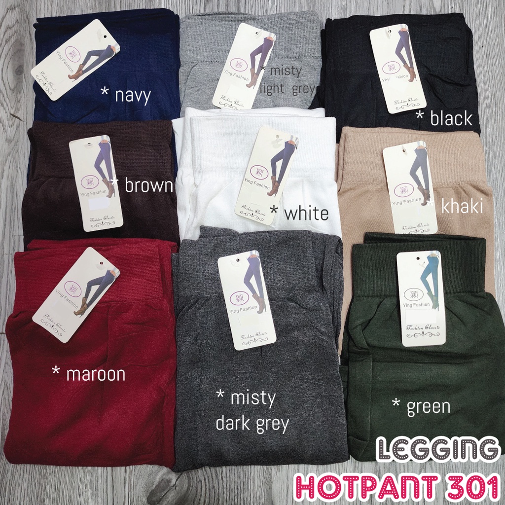 [Grosir Minim 6 pcs ] LEGGING PENDEK 301 HOTPANTS / Leggings Shot Short strit Pendek All size Slim &amp; Jumbo &amp; SuperJUMBO Spandek Jumbo Size Fit / LEGGING IMPORT / LEGGING HITAM