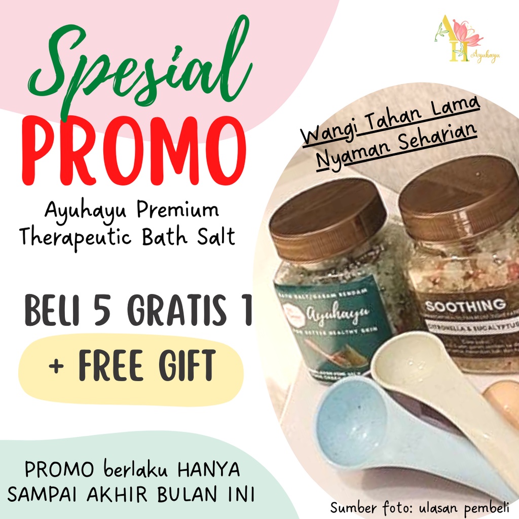 [180g] THERAPEUTIC FLORAL HIMALAYAN BATH SALT DRIED FLOWER AYUHAYU GARAM MANDI RENDAM KAKI SPA FOOT SOAK WANGI AROMATERAPI PURE ESSENTIAL OIL ALAMI