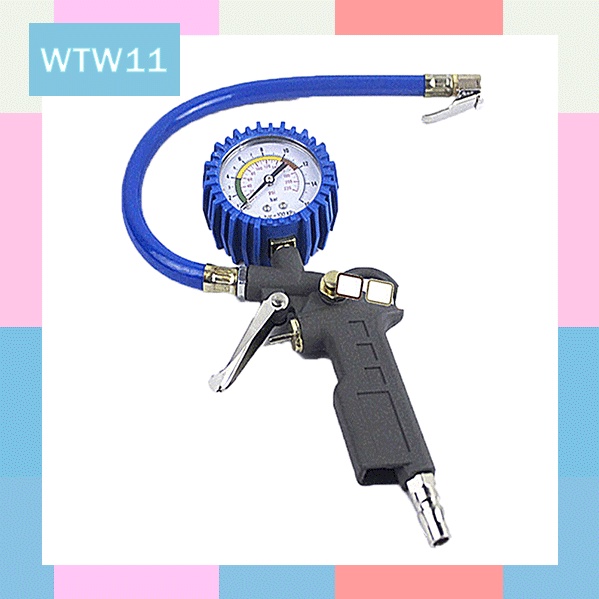 Tire Inflator Air Pressure Gun Isi Ukur Tekanan Angin 3 in 1 Tire Gauge Kit Alat Pengisi Ukur Tekanan Buang Angin Ban