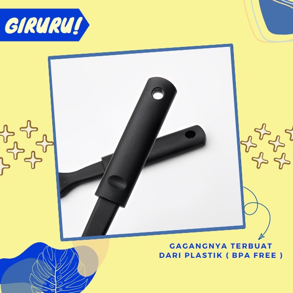 KUAS OLES MAKANAN DAN LAINNYA / PASTRY FOOD GRADE BRUSH / PENGOLES HIASAN MAKANAN / ALAT DAPUR - KUAS MASAK HITAM 2IN1 - KUAS MASAK 2 UKURAN - PASTRY BRUSH SET / KUAS SERBAGUNA KUAS BAKING GRILL BARBERQUE KUAS KUE DLL - 2 PCS SET Bulu Nylon Tahan Panas