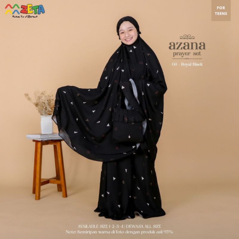 Mukena Rayon Premium Anak dan Dewasa Azana Series