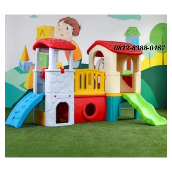 Terlaris Rumah Rumahan Anak Besar Play Ground Playhouse Slide Rumah Perosotan
