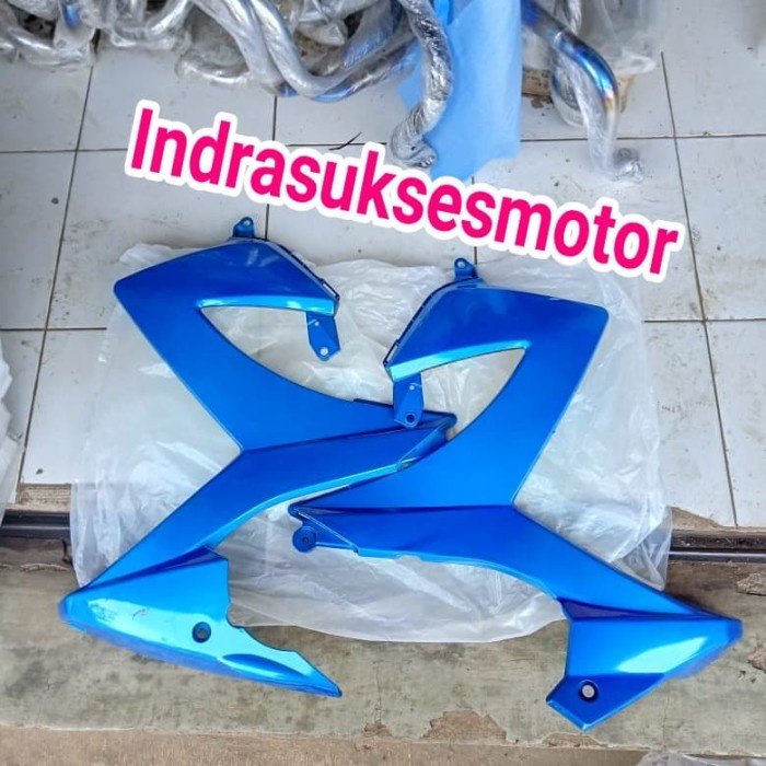 sayap body depan motor satria fu facelift warna biru