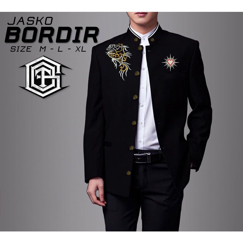 KEMEJA KOKO PSHT BORDIR LENGAN PANJANG//JASKO PRIA PSHT TERBARU//JASKO BORDIR LENGAN PANJANG TERMURA