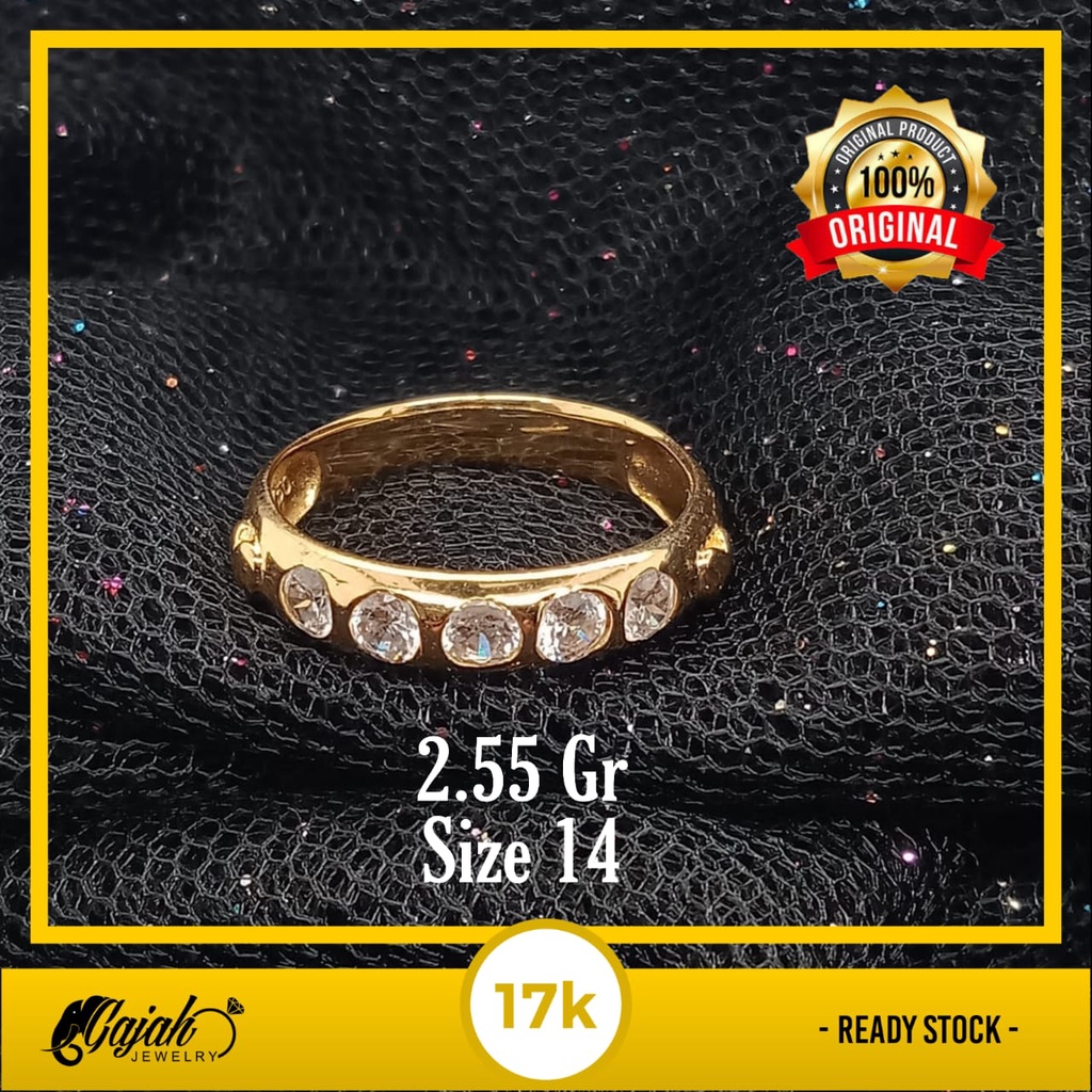 Cincin emas 17k - 2.55 gr kadar 750 - 4318