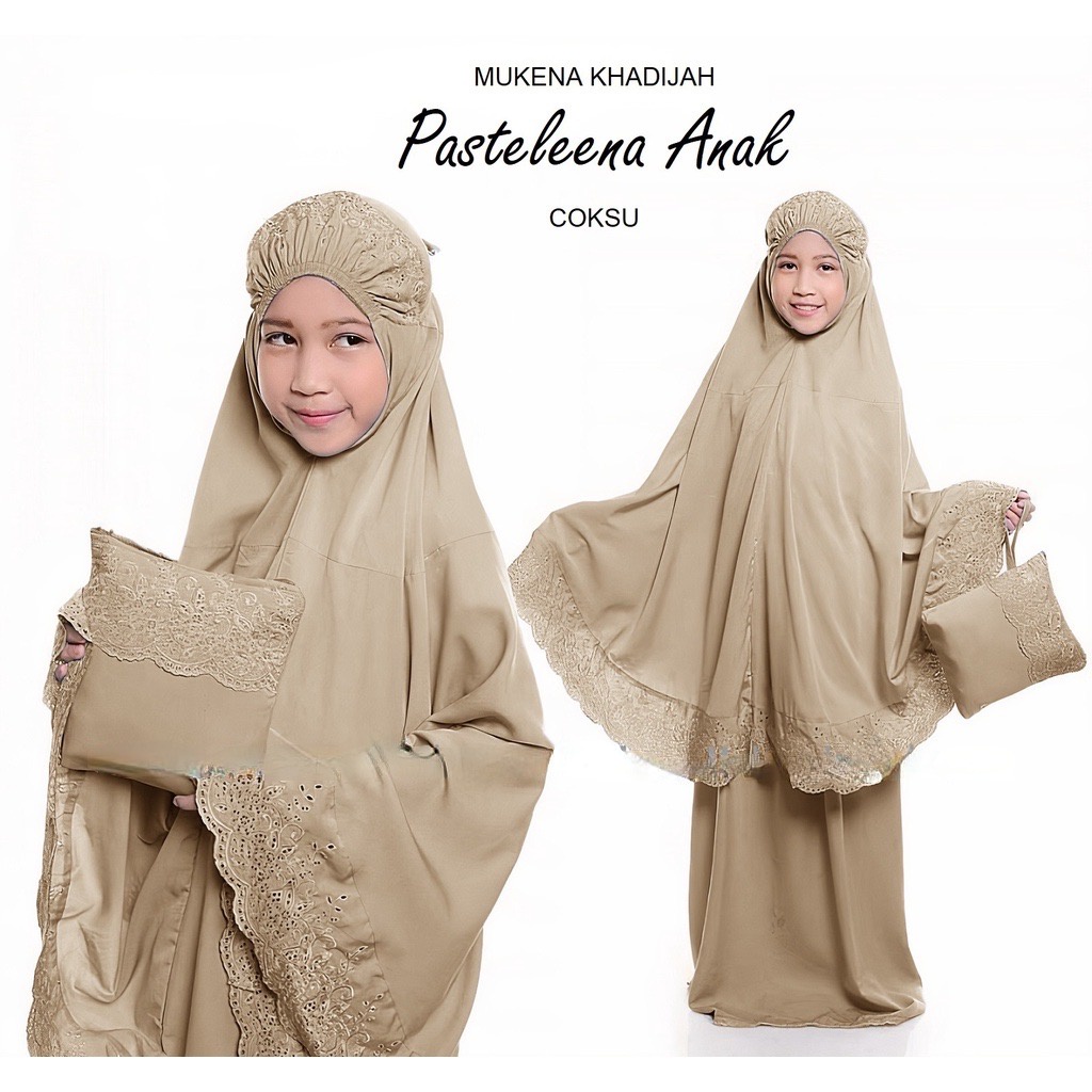 MUKENA SITI KHODIJAH ANAK ROSALENA (6-10TAHUN) MUKENA ANAK PEREMPUAN