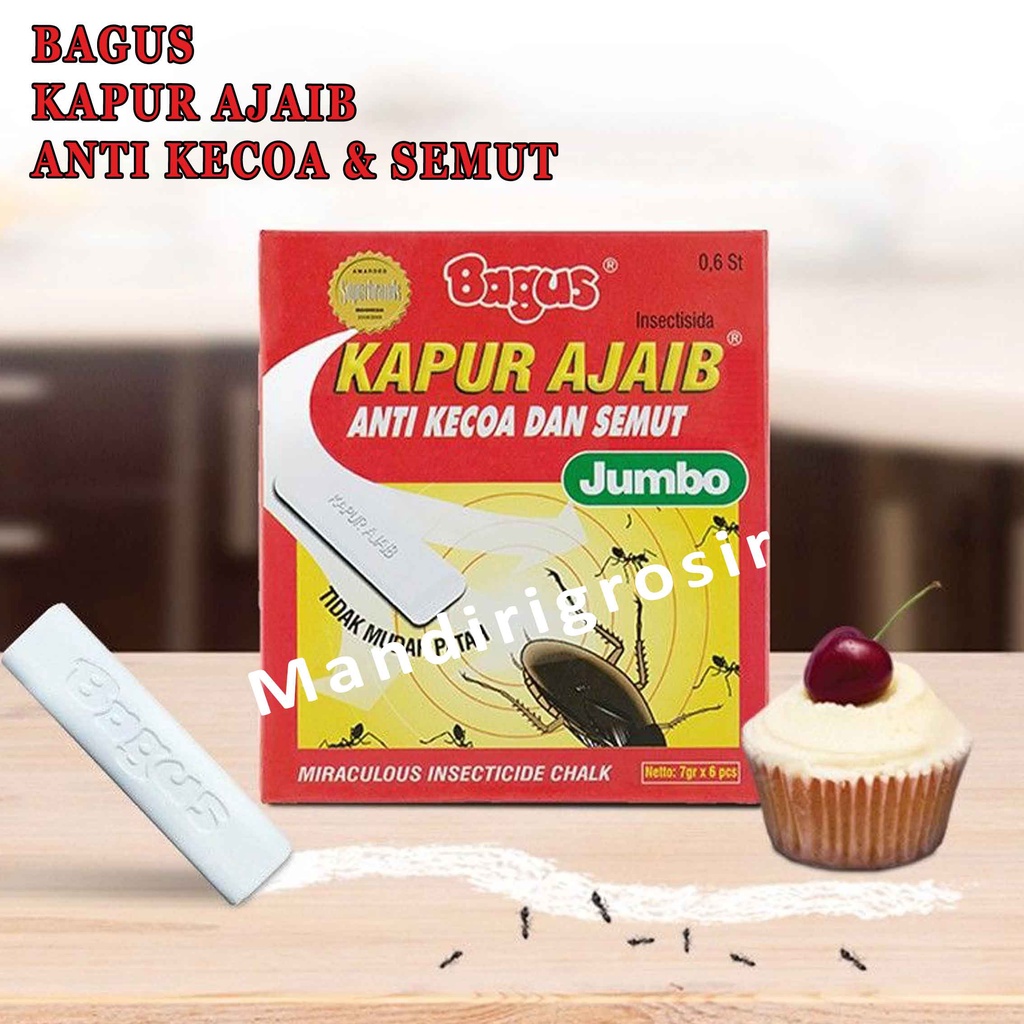 BAGUS KAPUR AJAIB ANTI KECOA &amp; SEMUT JUMBO 7gr X 6 pcs