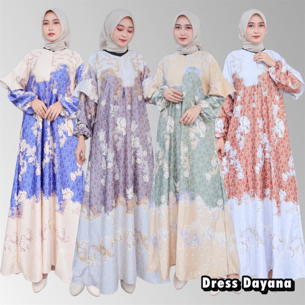 DRESS LAUDYA MAXMARA LUXURY PPREMIUM  GAMIS MOTIV GAMIS MURAH