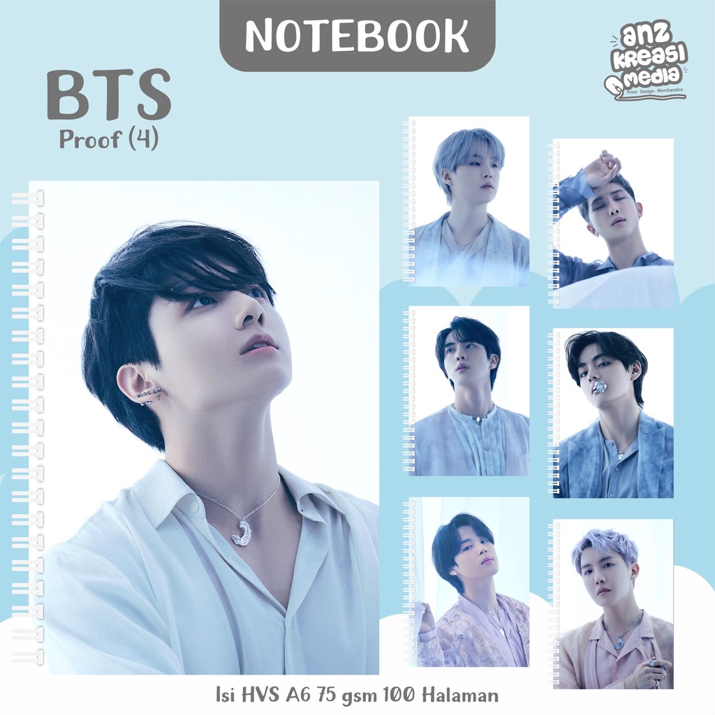 NOTEBOOK A6 BUKU TULIS SPIRAL - BTS PROOF 4 - MERCHANDISE KPOP MURAH UNOFFICIAL