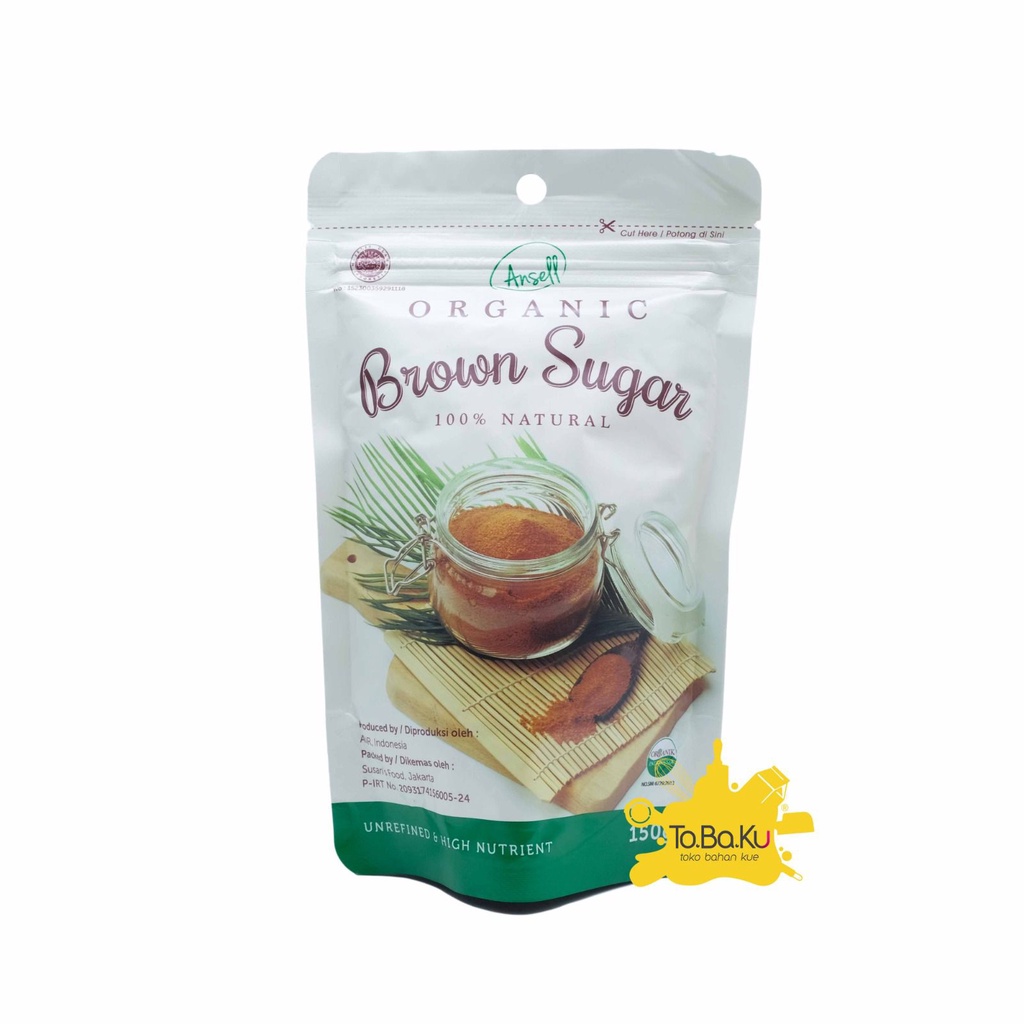 

Ansell Organic Brown Sugar 150gr