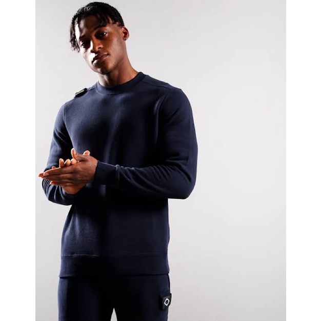 Ma Strum Crewneck in Navy Originals