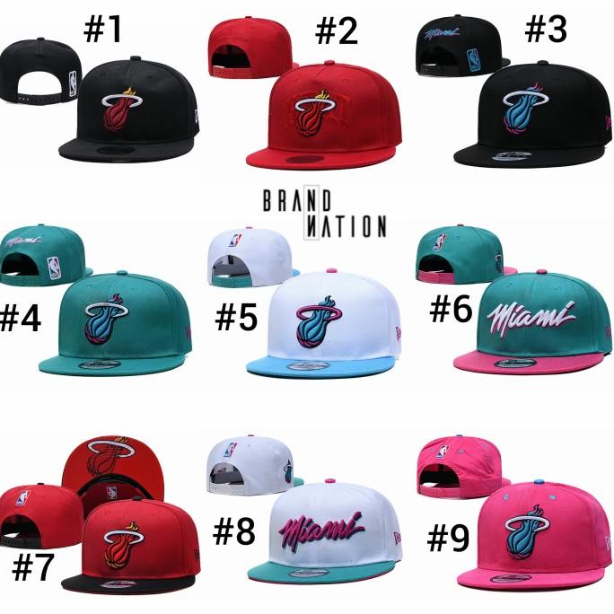 Topi Snapback NBA Miami Heat Basketball Snapback Import