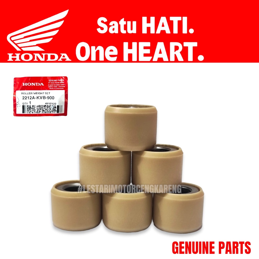 ROLLER WEIGHT SET ASLI BEAT FI SCOOPY FI VARIO 110 KARBU 2212A-KVB-900
