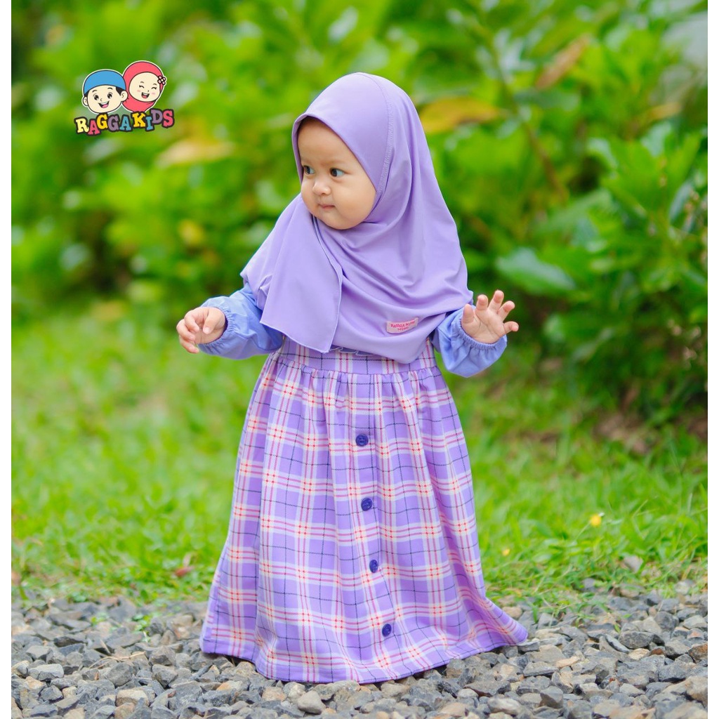 Baju muslim Raggakids Gamis Anak RG 59 ungu