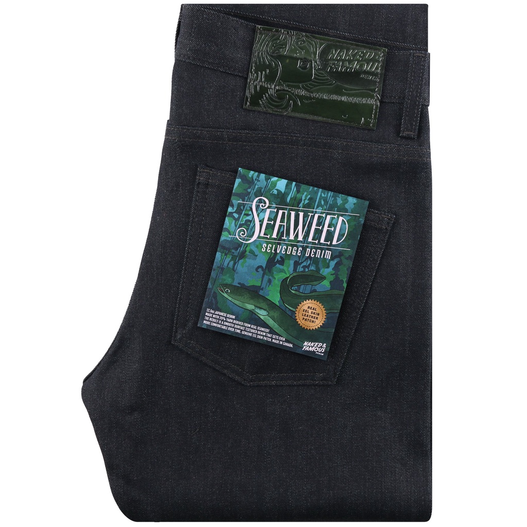 Naked & Famous Weird Guy Seaweed Selvedge