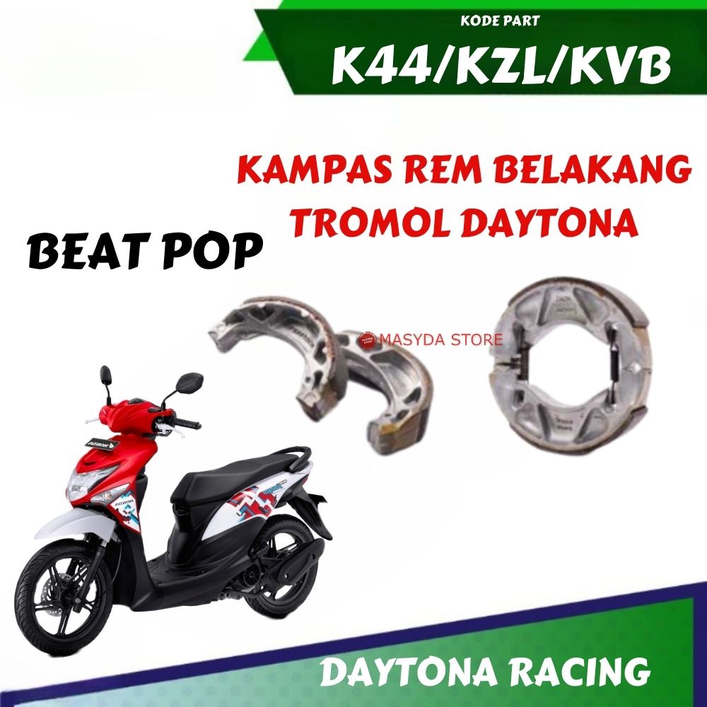 KAMPAS REM BELAKANG TROMOL DAYTONA BEAT POP