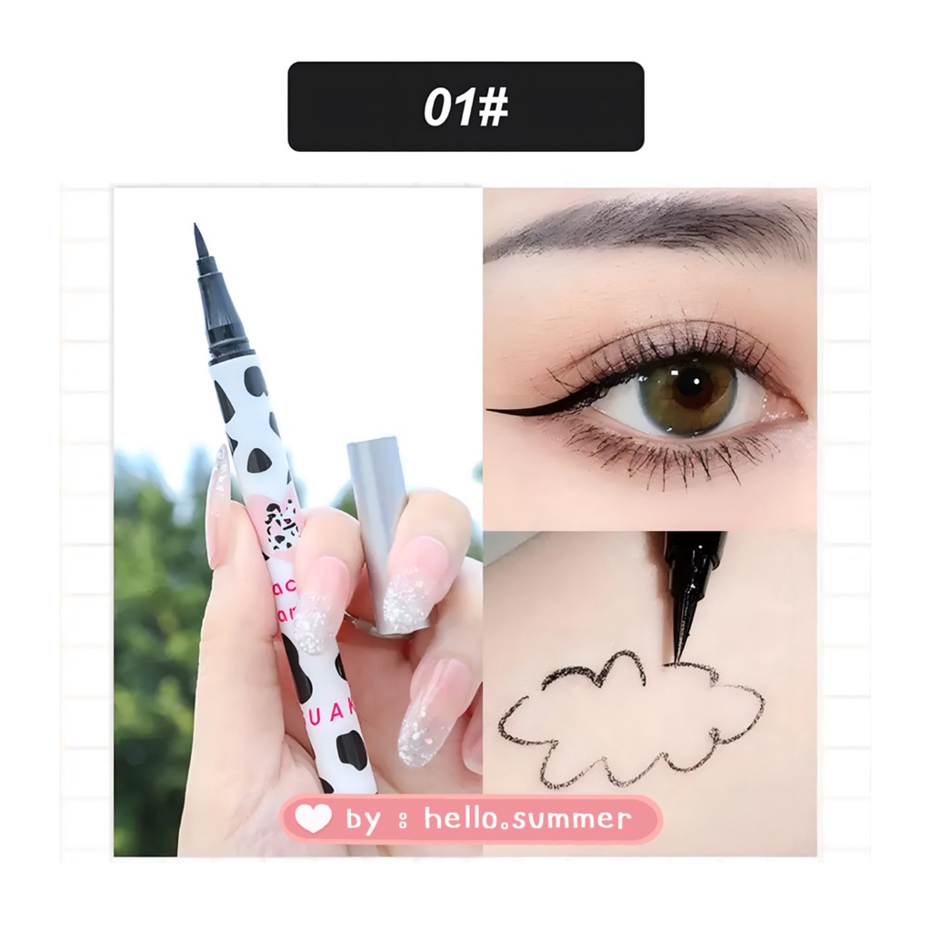 MOO MOOW Eyeliner Pen Black Color Pigmented Waterproof Easy to Use 1.5gr