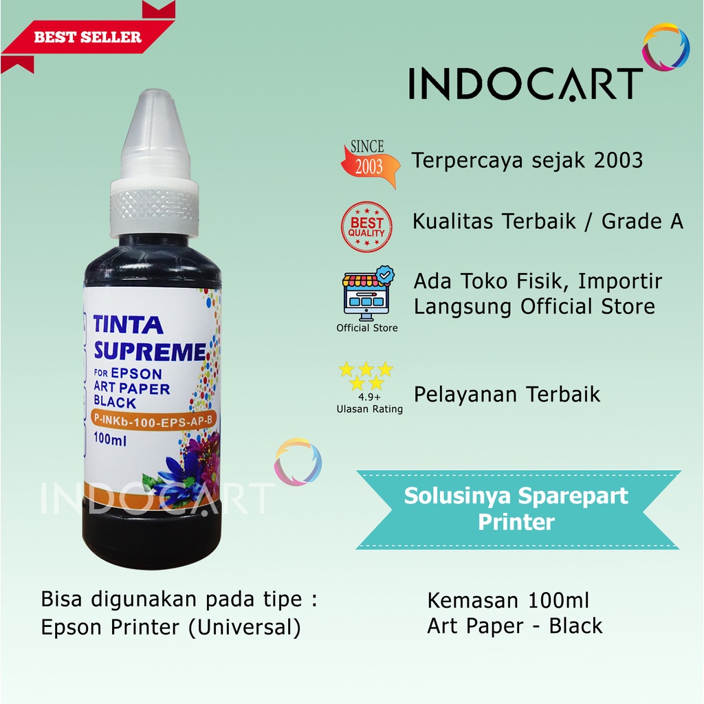 IndoCart Tinta Refill Printer Epson-Art Paper Ink-100ml