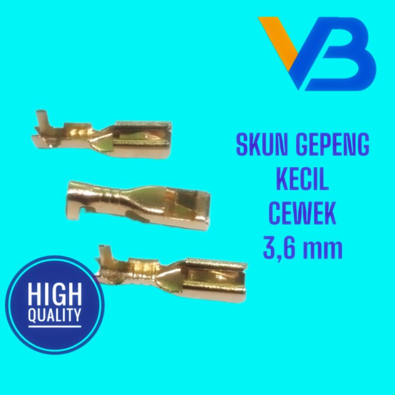 Skun Gepeng Kecil Cewek Female Skun Kabel Motor Sekun Kabel Motor