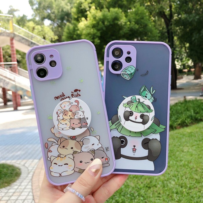 DD733 Soft Case Dengan Grip Ponsel Untuk Iphone 13 13Pro Max 13Mini 12
