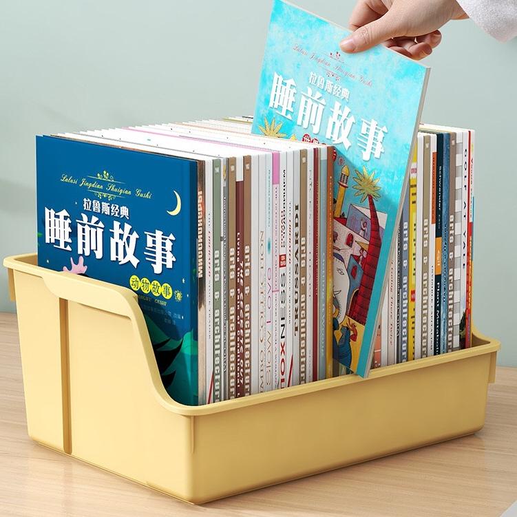 ➭ Greenland Rak Buku Plastik Foldable Desktop Box Rak Box File Kotak Penyimpanan Buku Alat Tulis Ser