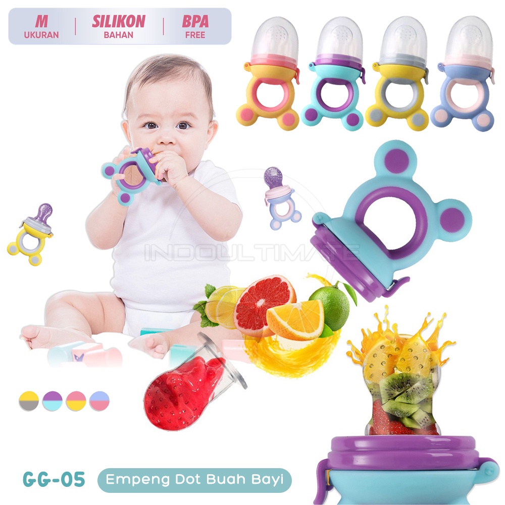 Empeng Buah Bayi Baby Fruit &amp; Food Feeder Dot Buah Bayi Fruit Feeder Pacifier GG-01