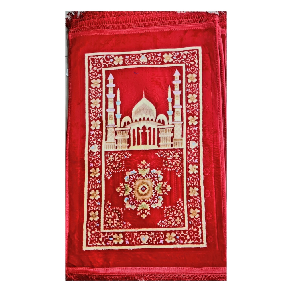 Sajadah Turki Tebal Premium Sejadah Import Anti Slip Busa Bludru Perlengkapan Sholat Prayer Mat