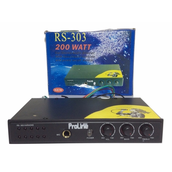 Terlaris Equalizer/Boster Proline Rs303 Power Amplifier Mini Stereo Karauke