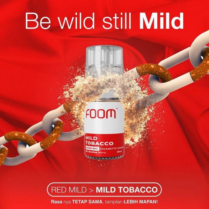 LIQUID FOOM MILD TOBACCO 30ML RED MILD