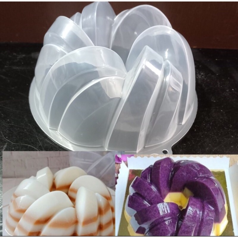 Cetakan Agar Agar Loyang Plastik Puding Pudding Twister Bolu Kukus