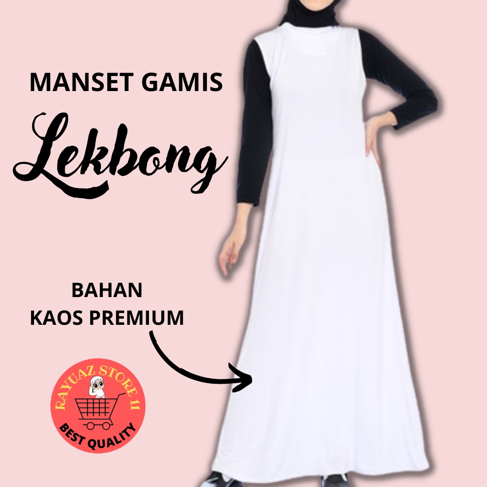 MANSET GAMIS LEKBONG MANSET GAMIS TANPA LENGAN KAOS RAYON