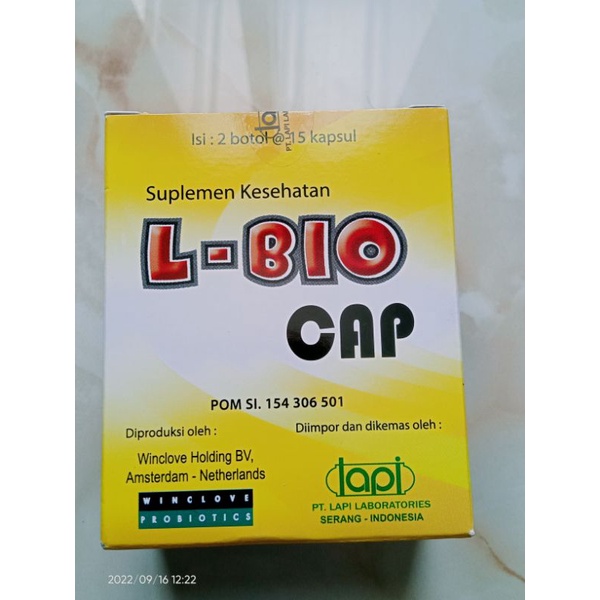 L Bio Cap (1 box isi 2 botol @15 kapsul)