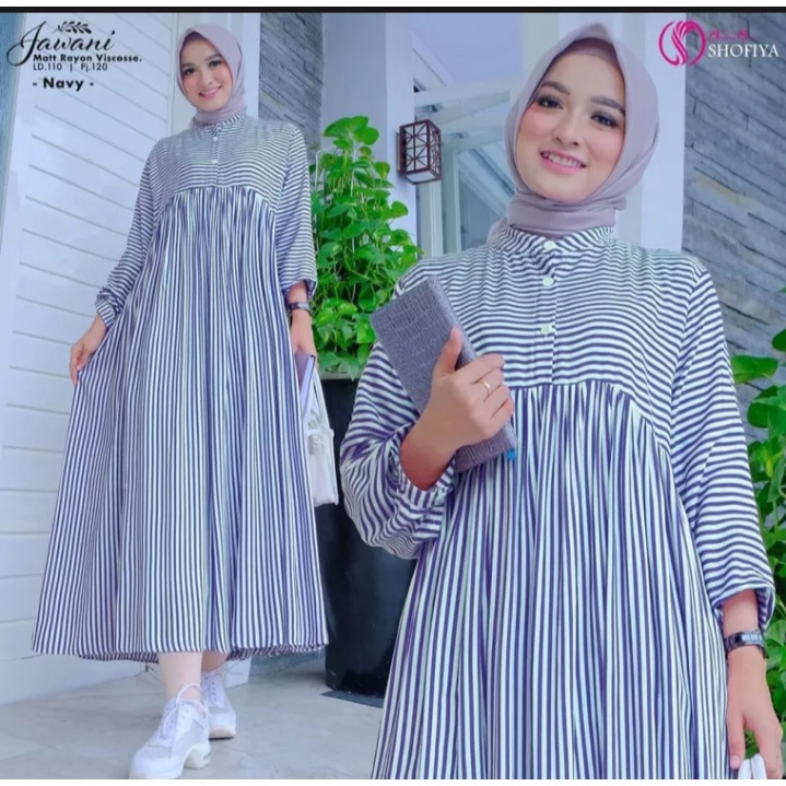 DRES WANITA DEWASA/BAJU DRES SALUR/MIDI DRES DEWASA/GAMIS SALUR TERBARU