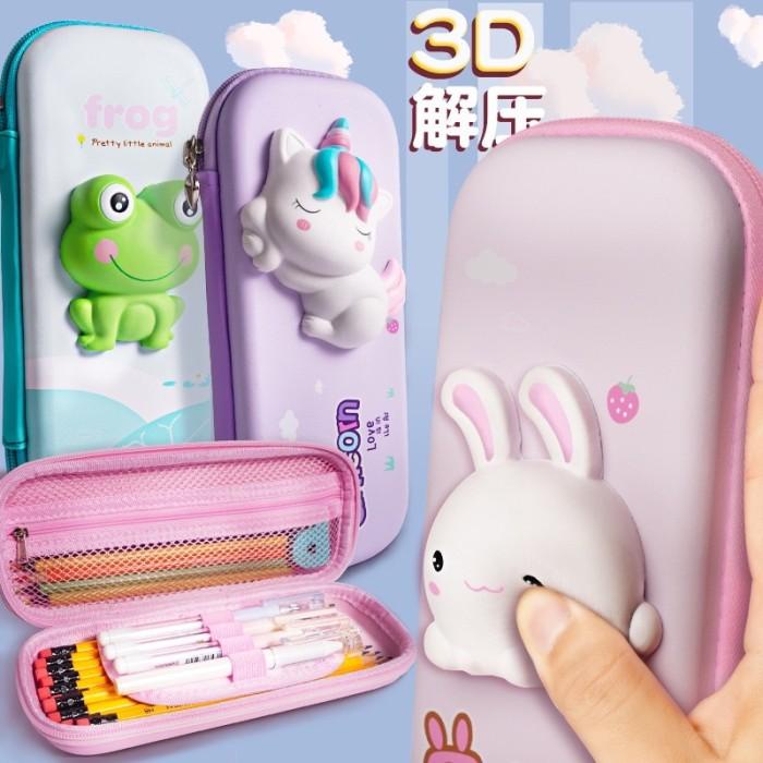 

Terlaris Tempat Pensil Kotak Pensil 3D Squishy Hardcase Waterproof Lucu