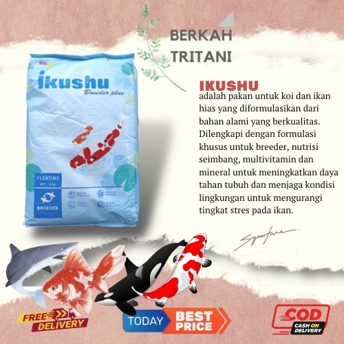 Ikushu Breeder Plus 5KG Pakan Koi Protein 35%