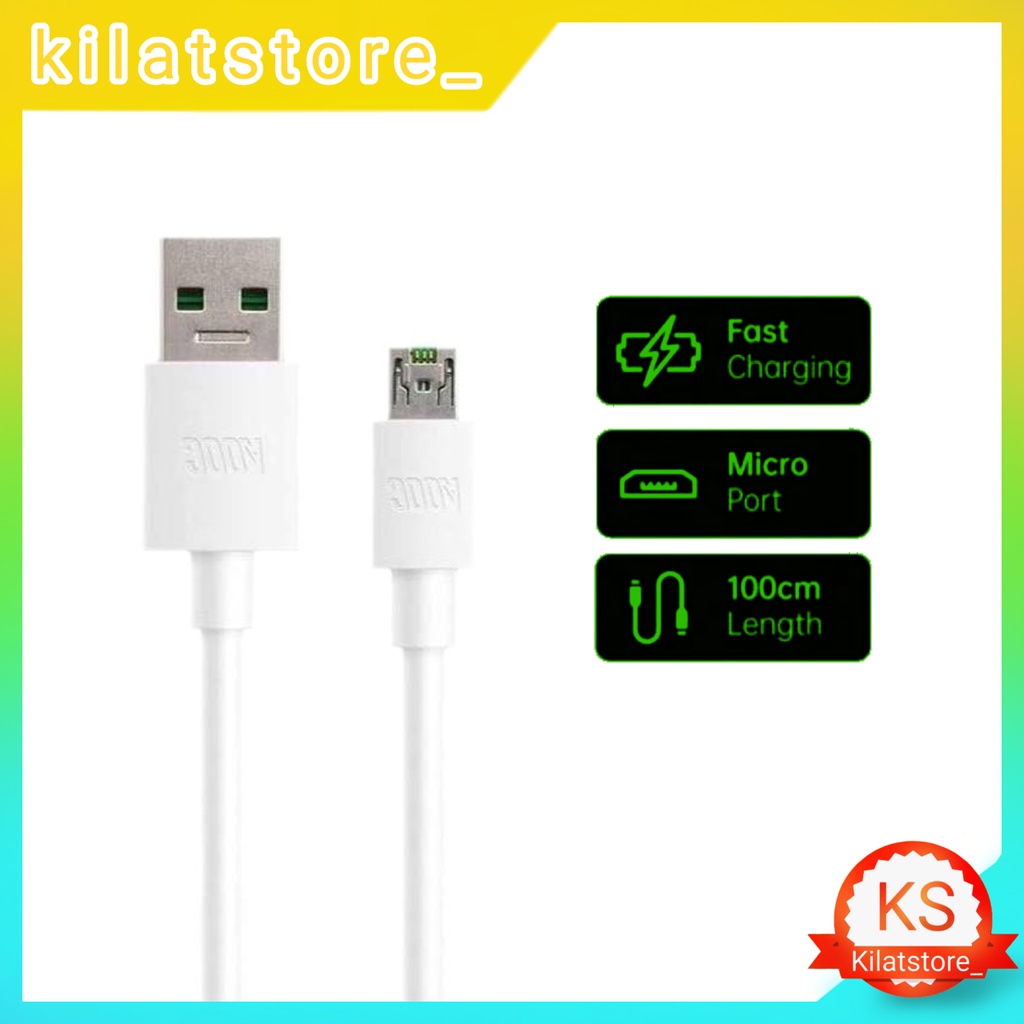 Kabel Data Oppo VOOC Micro USB Fast Charging