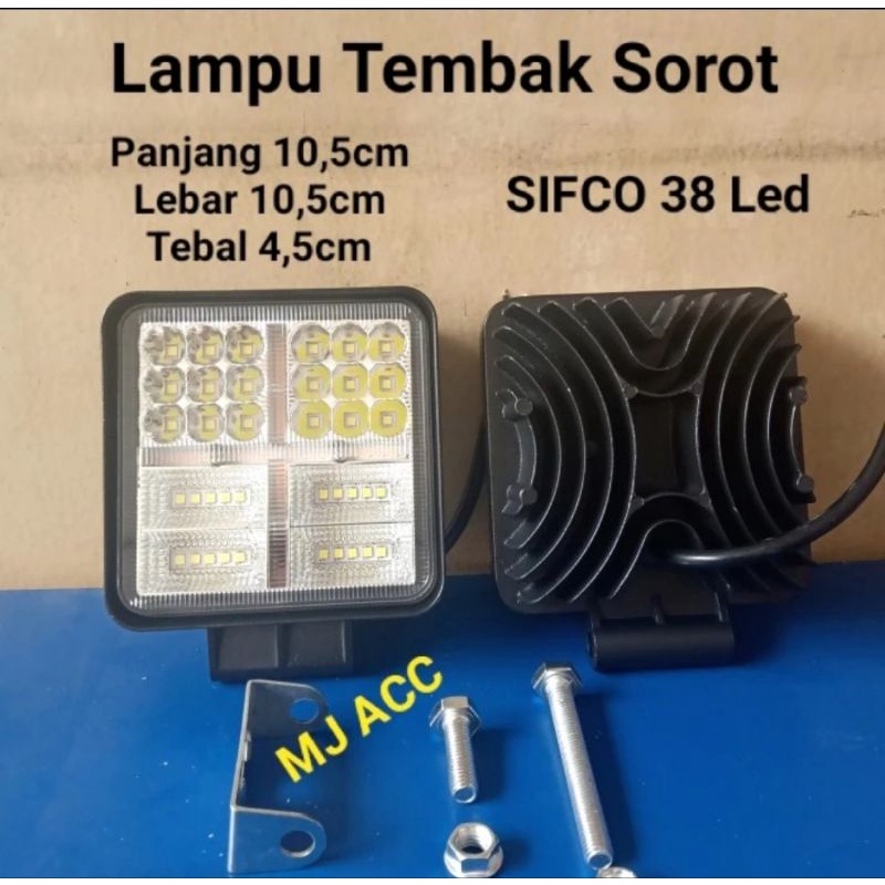 LAMPU SOROT MERK SIFCO 38 LED KOTAK