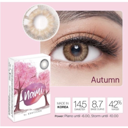 Softlens Nami by Exoticon Normal Dia 14,5mm + Lenscase / COD Softlens