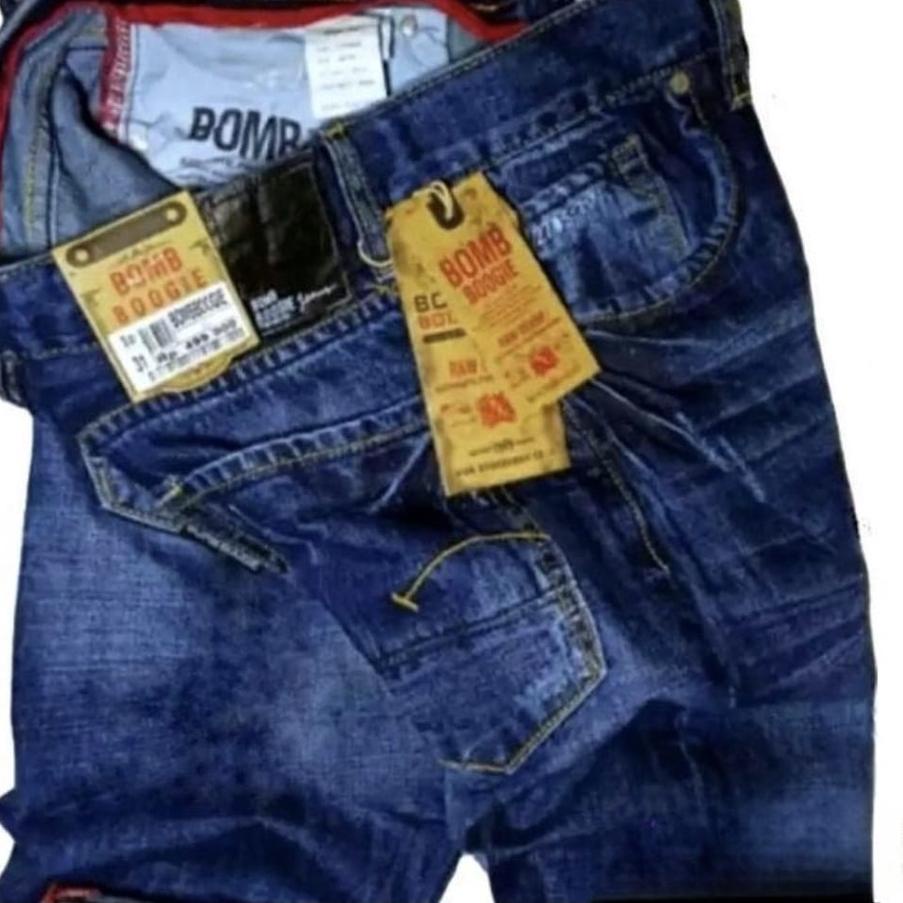 Restock MELAYU DENIM CELANA PANJANG PRIA BOMBOOGIE ORIGINAL /CELANA BOMBOOGIE /BOMBOGI COD ✣ish❁
