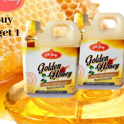 

♗ Paket 2Btl GOLDEN HONEY Super Hutan Kalimantan @Albany Netto1kg ✶